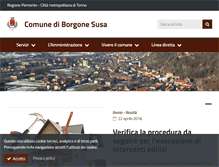 Tablet Screenshot of comune.borgonesusa.to.it